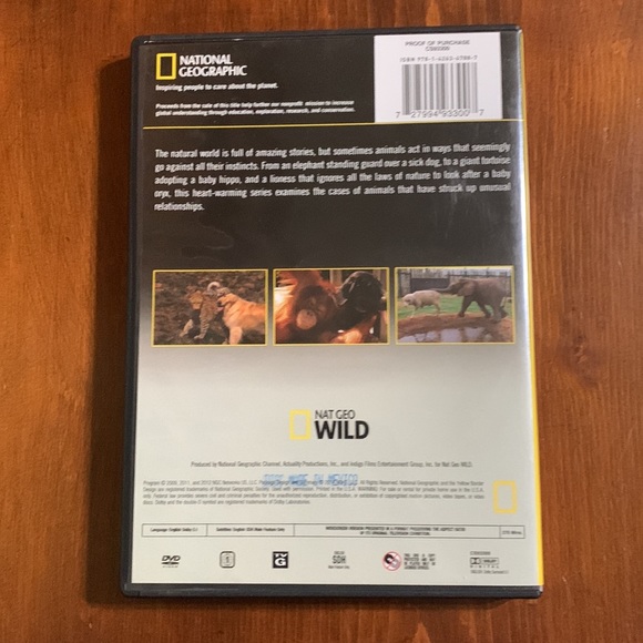 NATIONAL GEOGRAPHIC-DVD GENTLY WATCHED-UNLIKELY ANIMAL FRIENDS 2 Disk - Picture 2 of 10